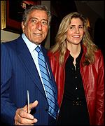 Tony Bennett was among the stars in the crowd