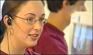 A call worker 