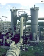 An oil pipeline