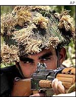 Indian soldier in Kashmir