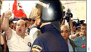 madrid protest
