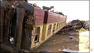 Crash wreckage