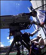 TV camera at the cricket