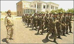 New recruits are in training for Ismail Khan's new army