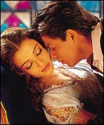 Aishwarya Rai and Shahrukh Khan 