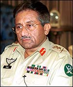 Pakistani president General Pervez Musharraf
