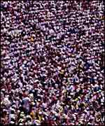 Crowd of people. BBC