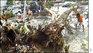 Philippines storm damage