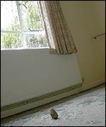 RAF Newton's vandalised housing 