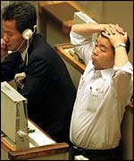 Tokyo share trader