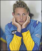 A pensive Jenson Button