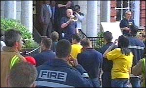 Firecrews protesting in Lincoln