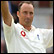 Hussain celebrated his fourth century as England captain