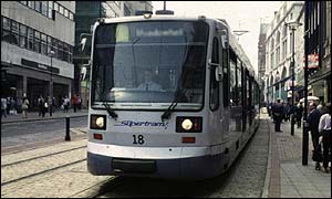 Tram in Sheffield