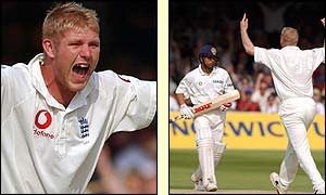 Matthew Hoggard was the pick of the England bowlers on day four against India