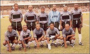 TP Mazembe in the Kenya Stadium in Lubumbashi