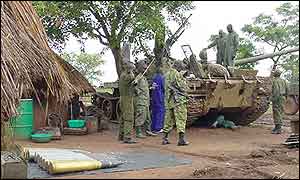 Ugandan army tank
