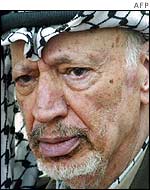 Palestinian leader Yasser Arafat