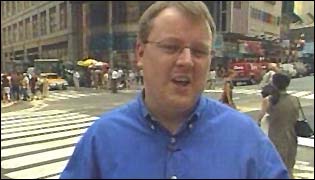 Breakfast's business presenter Declan Curry on Wall Street