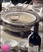 Shark fin soup (BBC)