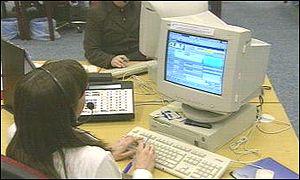 Call centre worker