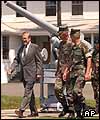 Donald Rumsfeld with US marines