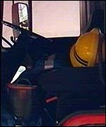 Fire equipment in cab