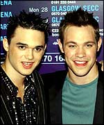 Gareth Gates (left) and Will Young