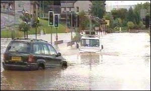 Vehicles in water