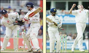 Ajit Agarkar falls for 34 and Ajay Ratra departs for eight during the afternoon session