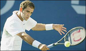 Sampras takes the second set 6-4