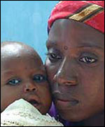 Amina Lawal and her child