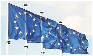 European Union flags