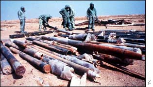Sarin-filled rockets were found in Iraq after the Gulf War