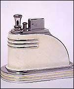An Art Deco lighter by Ronson 