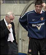 Peter Reid (left) and Niall Quinn