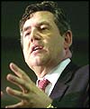 Chancellor of the Exchequer Gordon Brown 