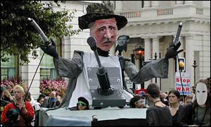 Anti-war marchers