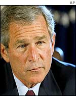 US President George W Bush