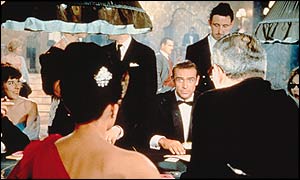 Sean Connery at the roulette table