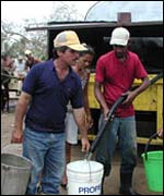 Volunteers in the prevention effort ( photo courtesy of the International Federation of Red Cross and Red Crescent Societies)