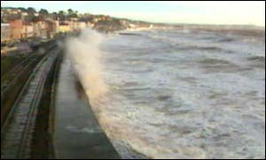 Rails at Dawlish