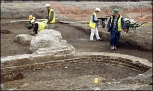 Excavation of site