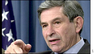 Deputy Secretary of Defence Paul Wolfowitz