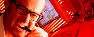 angry teleworker