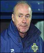 NI manager Sammy McIlroy returned to the dug-out after his one-match ban against Spain