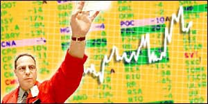 Market trader graphic