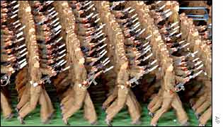 North Korean troops