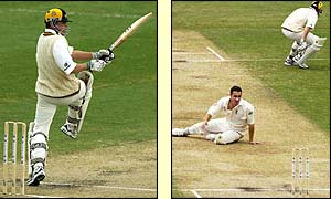 Marcus North gets to work with the bat for Western Australia