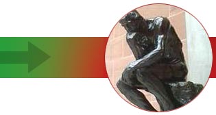 Thinker, part of the Burrell Collection, graphic for Talking Point